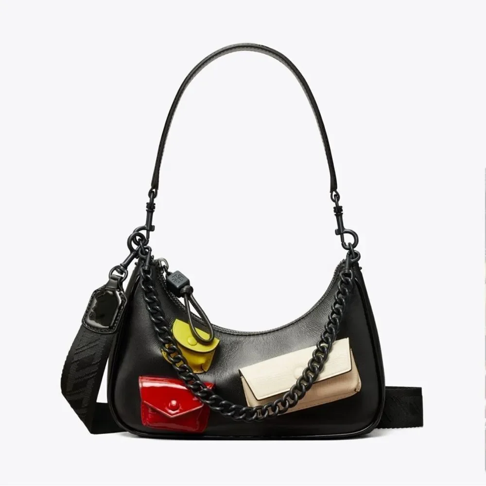 Pre-Owned Tory Burch Small Mercer Multi Pocket Shoulder Bag‎